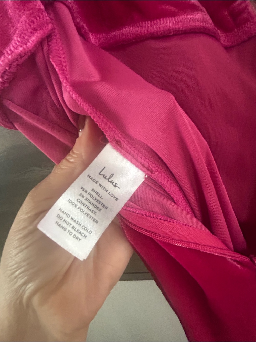 NWOT Lulus My Dream Come True Pink Velvet Strapless Maxi Dress - Picture 13 of 15
